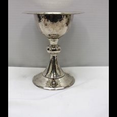 7 1/2" Sterling Chalice & Paten w/ Gems SKU C034-028